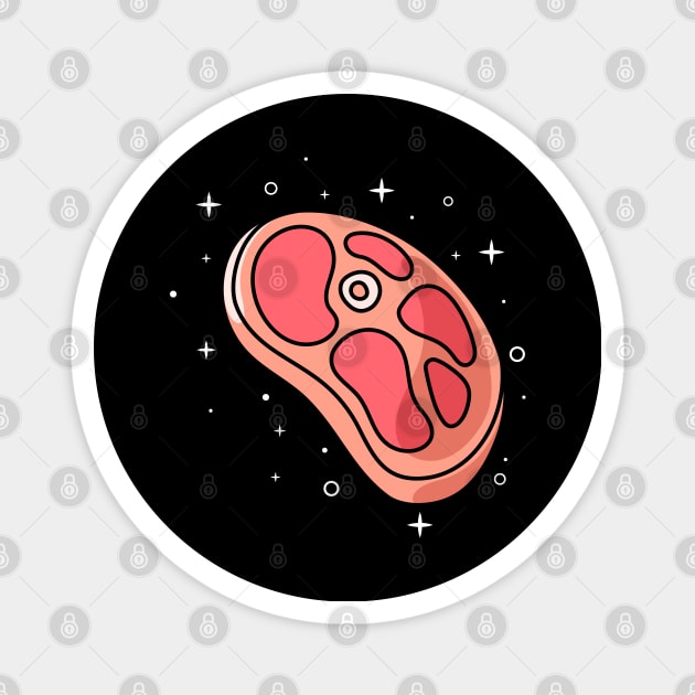 Meat sparkling stars Magnet by garistipis